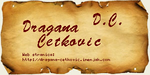 Dragana Ćetković vizit kartica